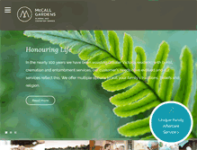 Tablet Screenshot of mccallgardens.com